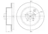 Диск гальмівний (задній) Subaru Impreza 11-/Forester 12-/XV 12- (274x10) Metelli 23-1487C (фото 1)