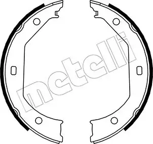 Колодки ручника Metelli 53-0017