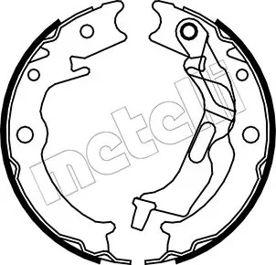 Колодки ручника Chevrolet Epica 03-/Lacetti 05-/Suzuki Forenza 03- (170x26) Metelli 53-0052