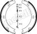 Колодки ручника MB 190 (W201)/C-class (W202/W203)/E-class (W124/W210) 82-07 (164x20) Metelli 53-0233K (фото 1)