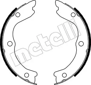 Колодки ручника Nissan Interstar/X-Trail 01- (170x22) Metelli 53-0293 (фото 1)