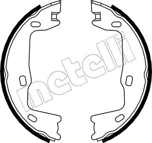 Колодки ручника Opel Omega B 94-03/Vectra B 96- (160x25) Metelli 53-0302 (фото 1)
