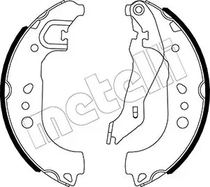 Колодки гальмівні (задні) Seat Toledo/Skoda Rapid/Roomster 1.0/1.2/1.4 TSI/1.6 TDI 06-15 (барабанні) (228.6x32) Metelli 53-0537 (фото 1)