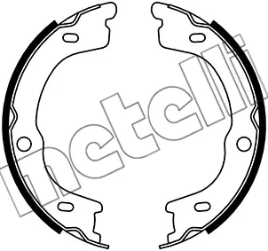 Колодки ручника Metelli 53-0740