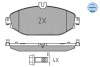 Колодки гальмівні (передні) MB C-class (W205/S205/C205)/E-class (W213/S213/C238) 13- MEYLE 025 220 7619 (фото 2)