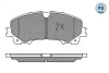 Колодки гальмівні (передні) Nissan X-Trail/Infiniti Q50 13-(к-кт)(Akebono) MEYLE 025 221 1716/PD (фото 2)
