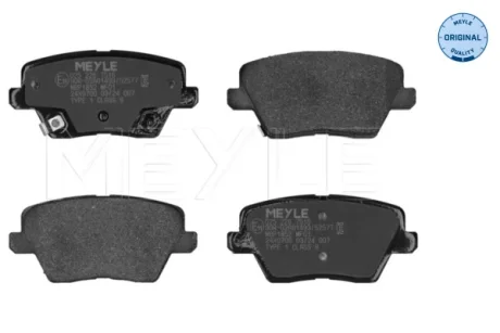 Колодки гальмівні (задні) Hyundai i30 16-/Kia Ceed 1.0-1.6 18- MEYLE 025 226 7516