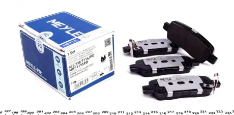 Гальмівні колодки MEYLE 025 238 7114/PD
