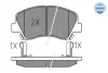 Колодки гальмівні (передні) Hyundai Accent IV/Kia Rio 10- MEYLE 025 253 4818 (фото 2)