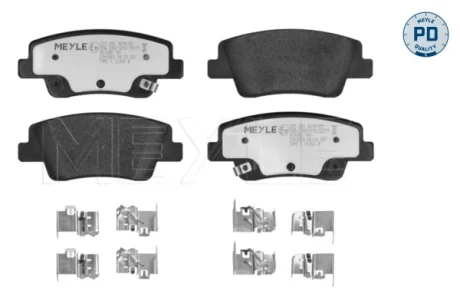 Колодки гальмівні (задні) Hyundai Ioniq/Kona/Kia Eva 21- MEYLE 025 265 4316/PD