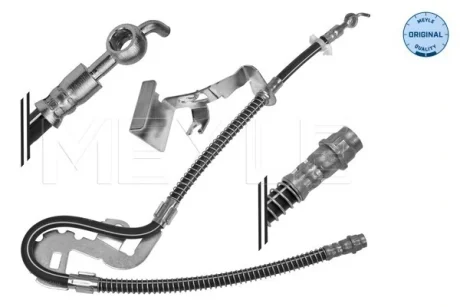 Шланг гальмівний (передній) Peugeot 407/407 SW (R) (780mm) 1.6D-3.0 04- MEYLE 11-14 525 0056