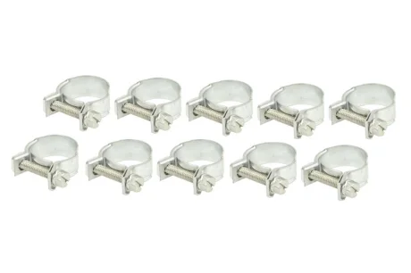 (EN) Screw band 52-03010608 комплектація 10шт, ширина 10 мм, максимальний діаметр 18мм, діаметр 16-18 мм, матеріал: гальванізований / (en) soft steel, вид сталі: W1 MIKALOR OSM0301060810SZT