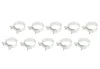 (EN) Screw band 52-03010640 комплектація 10шт, ширина 10 мм, максимальний діаметр 25мм, діаметр 22-25 мм, матеріал: гальванізований / (en) soft steel, вид сталі: W1 MIKALOR OSM0301064010SZT (фото 1)