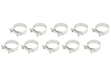 (EN) Screw band 52-03010667 комплектація 10шт, ширина 10 мм, максимальний діаметр 28мм, діаметр 25-28 мм, матеріал: гальванізований / (en) soft steel, вид сталі: W1 MIKALOR OSM0301066710SZT