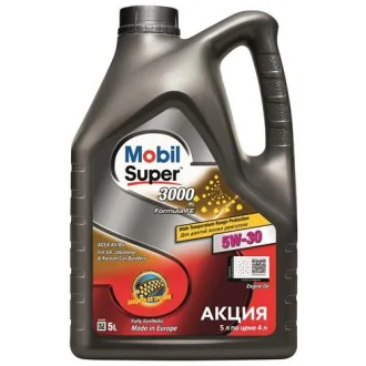 Олива моторна Super 3000 X1 5W-30 Formula FE (Каністра 5л) MOBIL 156155