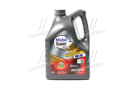 Олива моторна SUPER 3000 XE 5W-30 5л MOBIL 156156