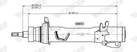 Амортизатор MONROE G8651