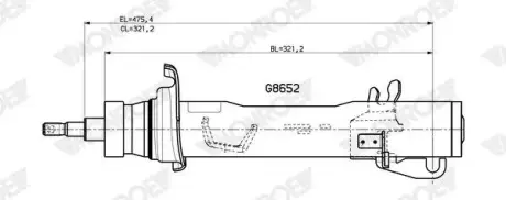 Амортизатор MONROE G8652