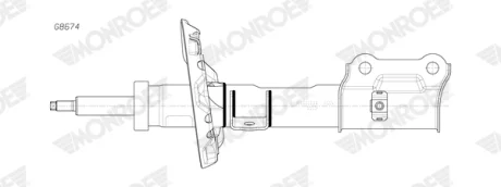 Амортизатор передн прав KIA XCEED 1.0-1.6H 06.19- Monroe G8674