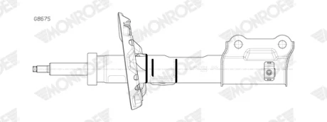 Амортизатор передн лів KIA XCEED 1.0-1.6H 06.19- Monroe G8675