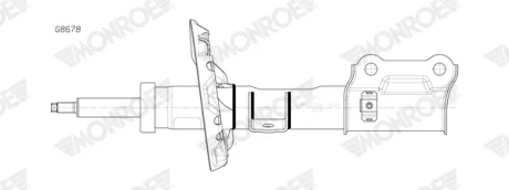 Амортизатор передн прав HYUNDAI KONA 1.0-Electric 06.17- Monroe G8678