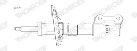 Амортизатор передн Лів HYUNDAI KONA, KONA/SUV 1.0-Electric 06.17- MONROE G8679