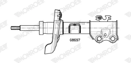 Амортизатор газомасляний MONROE G8697