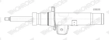 Фото - амортизатор газомасляний MONROE G9606 Амортизатор газомасляний MONROE G9606