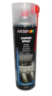 500мл Copper spray мідна аерозольна мастило для запобігання зносу і заклинювання різьбових зєднань, підданих впливу дуже високих температур -40°C +1100°C MOTIP 090301BS