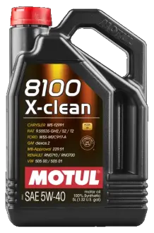 Олива моторна 8100 X-clean 5W-40 5л MOTUL 102051