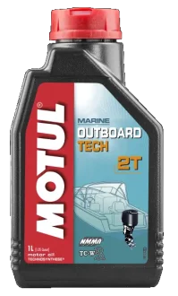 1л Outboard Tech 2T Олива синтетична для 2-такт. двигунів NC, TSC 4, TC-W3, TC-WII, TC-W Motul 102789