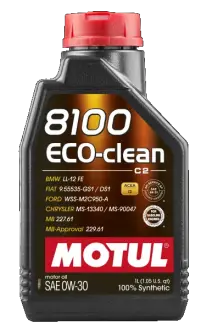 Олива моторна 8100 Eco-clean 0W-30 1л MOTUL 102888