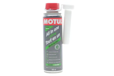 Присадка-очисник паливної системи ALL IN ONE ULTRA GASOLINE (300ml) (112131) Motul 103101