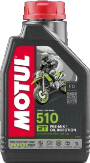 1л 510 2T Олива для 2-такт. двигунів NC, TC, ISO -L-EGD, JASO FD - 033MOT069 Motul 104028