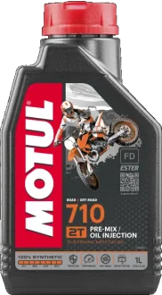 1л 710 2T Олива для 2-такт. двигунів синтет. FD Motul 104034