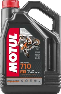 4л 710 2T Олива для 2-такт. двигунів синтет. FD Motul 104035