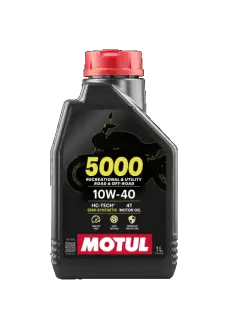 Олива для чотиритактних двигунів 5000 10W40 1л, API SL JASO MA-2 Напівсинтетична MOTUL 104054
