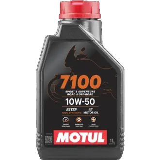1л 7100 4T 10W-50 Олива синтетична SP, JASO MA2 (2023) MOTUL 104097