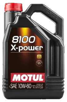 4л 8100 X-power 10W-60 Олива синтетична для 4-такт. двигунів A3, B4, SP, FIAT 9.55535-H3 Motul 106143