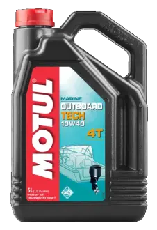 5л OUTBOARD TECH 10W-40 4T Олива синтетична для водної техніки MOTUL 106354
