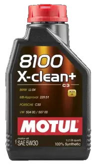 Олива моторна 8100 X-clean+ 5W-30 1л MOTUL 106376