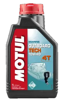 1л OUTBOARD TECH 10W-40 4T Олива синтетична для водної техніки MOTUL 106397