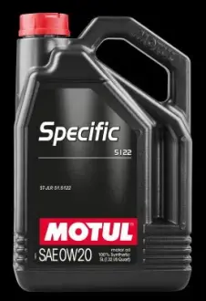 Олива моторна Specific 5122 0W-20 5л MOTUL 107339
