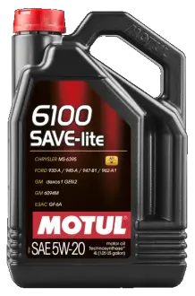 4л 6100 Save-lite 5W-20 Олива TECHNOSYNTHESE SP, GF-6A, MS 6395, WSS-M2C930-A, WSS-M2C945-A, GM 6094 M, WSS-M2C945-B1, WSS-M2C960-A1, dexos1 GEN2 MOTUL 108030