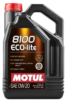 Олива моторна 8100 Eco-lite 0W-20 5л MOTUL 108536