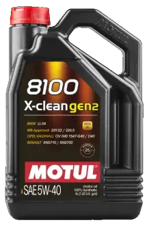 Олива моторна 8100 X-clean gen2 5W-40 5л MOTUL 109762