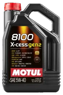 Олива моторна 8100 X-cess gen2 5W-40 4л MOTUL 109775
