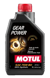 1л Gear Power 75W-80 Олива транс. синт. GL-4 BMW MTF 94, MTF-LT-2, PSA B71 2330, FIAT 9.55550-MZ6, GM 1940764, 1940768, HONDA MTF, MTF 94, MTF II, MTF III, INFINITI MT-XZ, PSA B71 2330... MOTUL 111133