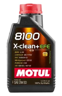 Олива моторна 8100 X-clean EFE 0W-30 1л MOTUL 111657