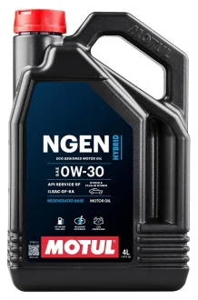 Моторна олива NGEN HYBRID (4L) 0W30 (гібридні авто) API ILSAC GF-6A SP HONDA KIA NISSAN TOYOTA Motul 111904